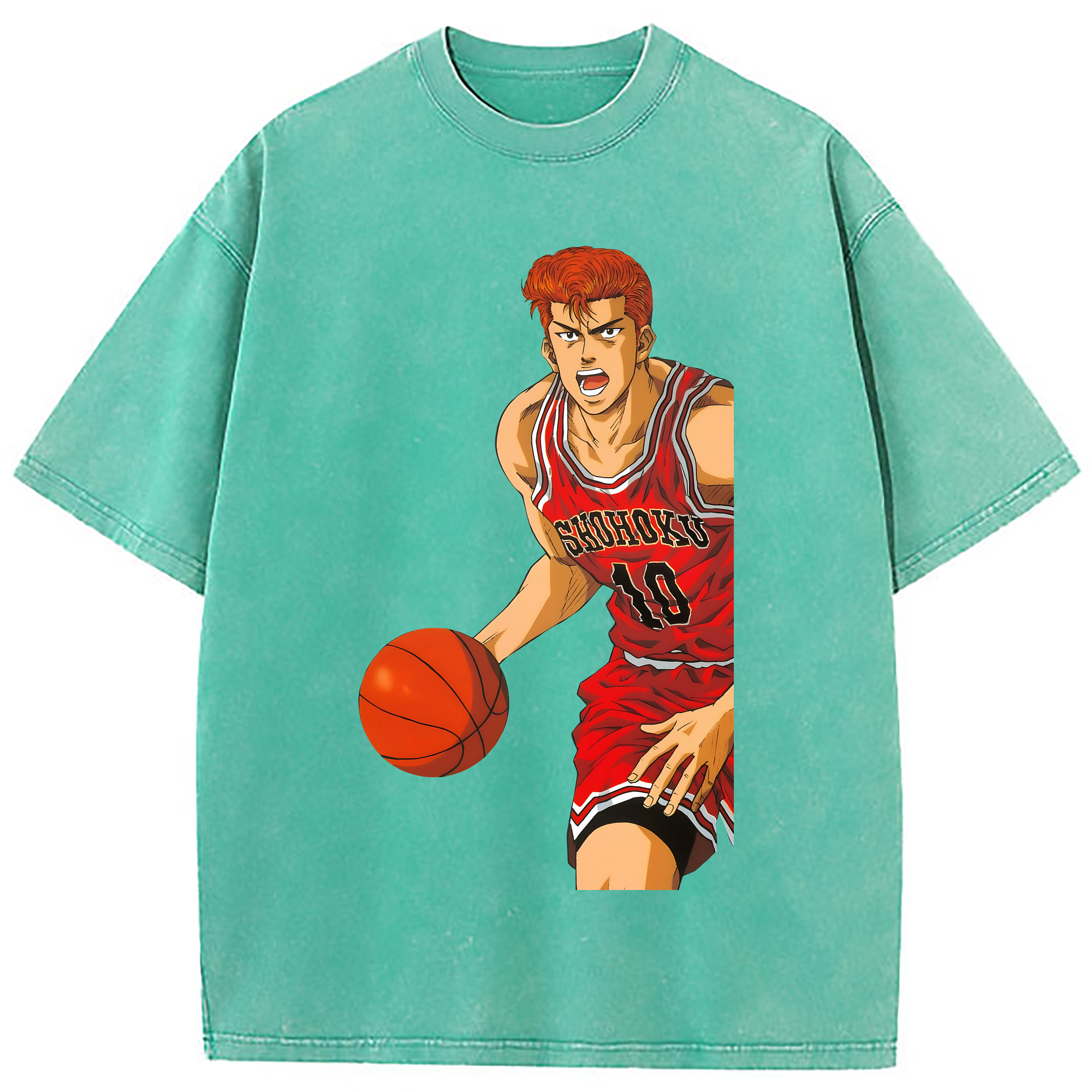 （画像用） SLAM DUNK／スラムダンク 綿100% ヴィンテージ風 半袖Tシャツ（フロントプリント）